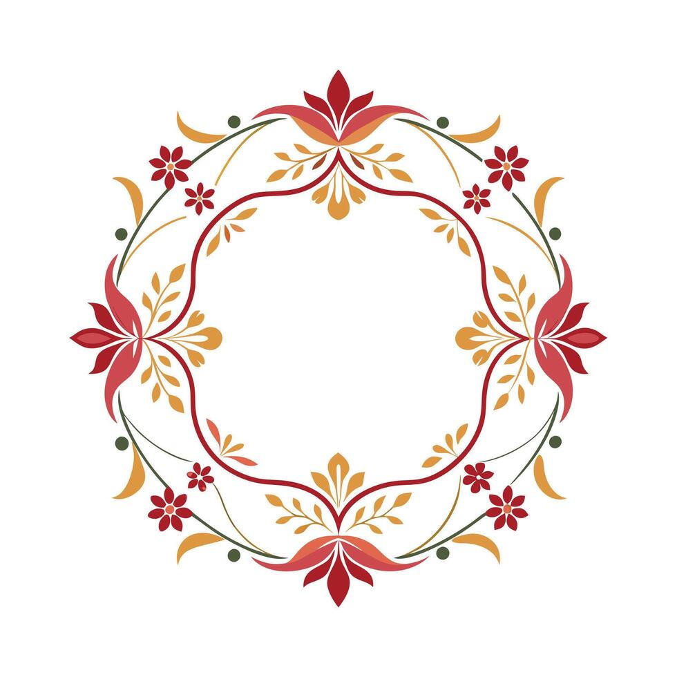 Beautiful Floral Frame Border Illustration vector