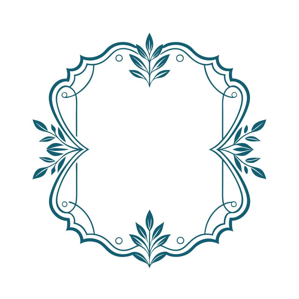 Beautiful Floral Frame Border Illustration vector