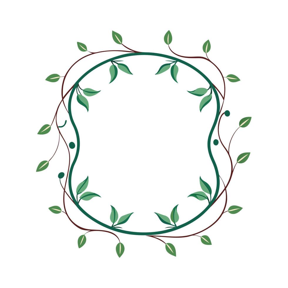 Beautiful Floral Frame Border Illustration vector