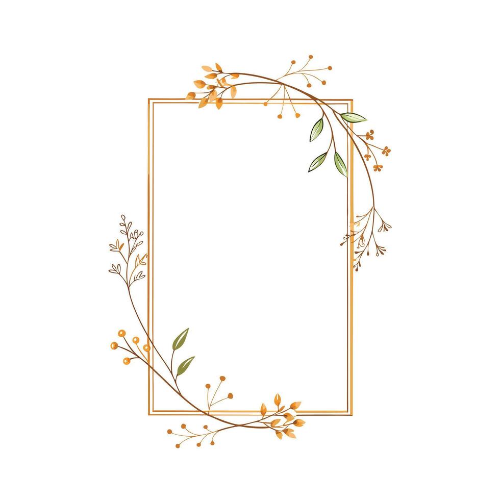 Beautiful Floral Frame Border Illustration vector
