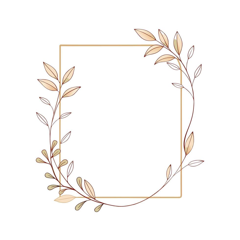Beautiful Floral Frame Border Illustration vector