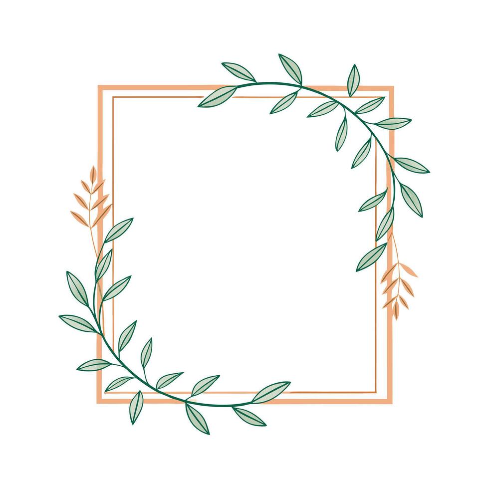 Beautiful Floral Frame Border Illustration vector
