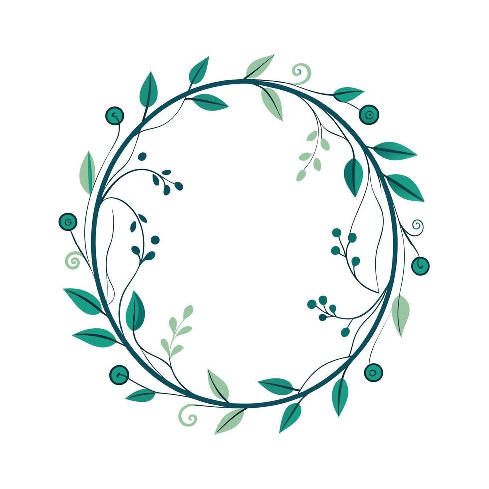 Beautiful Floral Frame Border Illustration vector