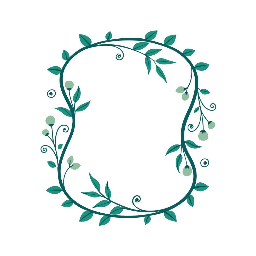 Beautiful Floral Frame Border Illustration vector
