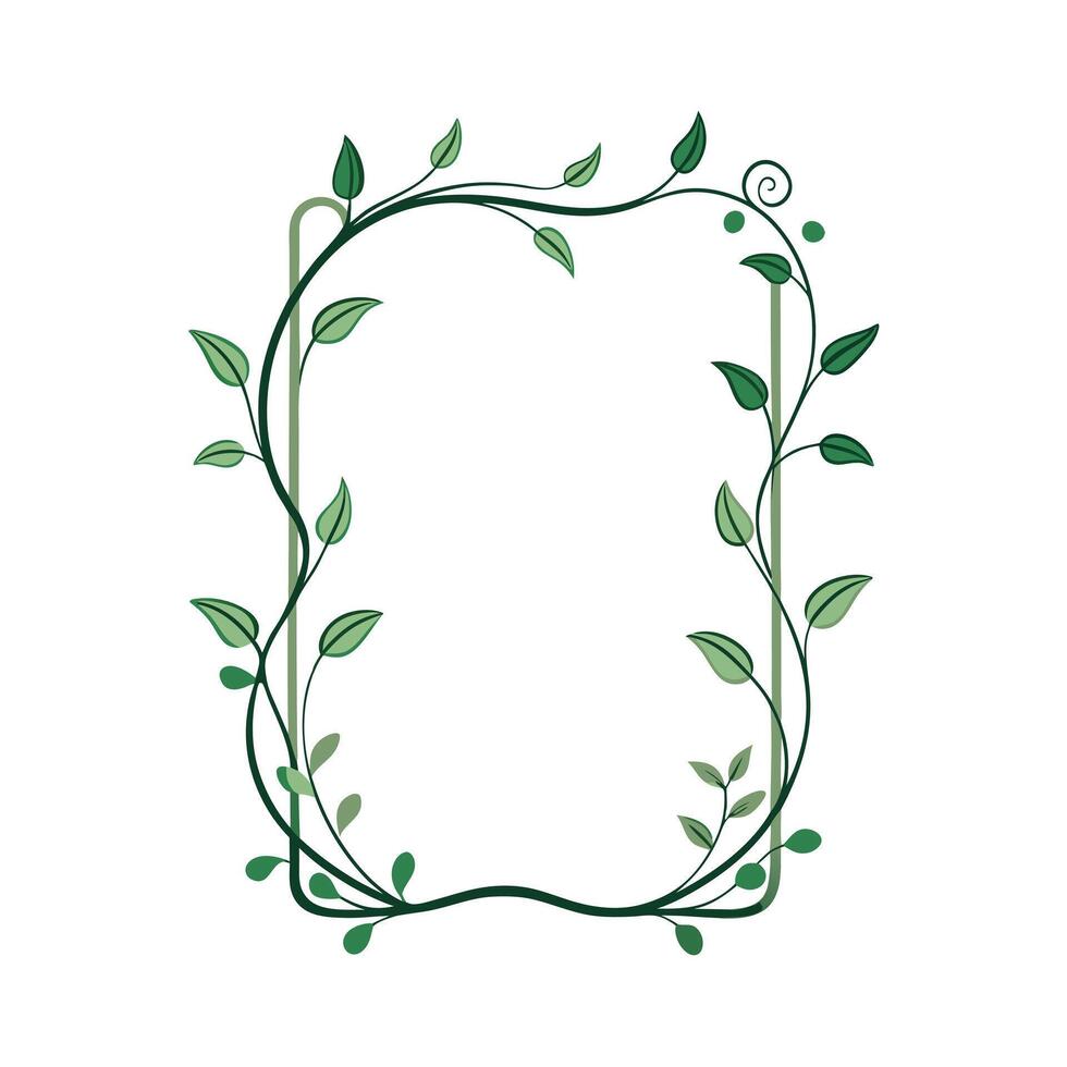 Beautiful Floral Frame Border Illustration vector