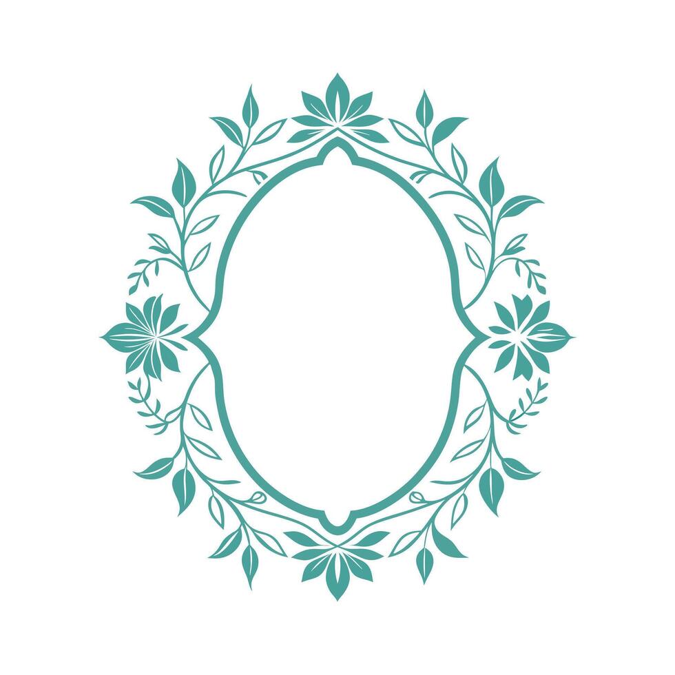 Beautiful Floral Frame Border Illustration vector