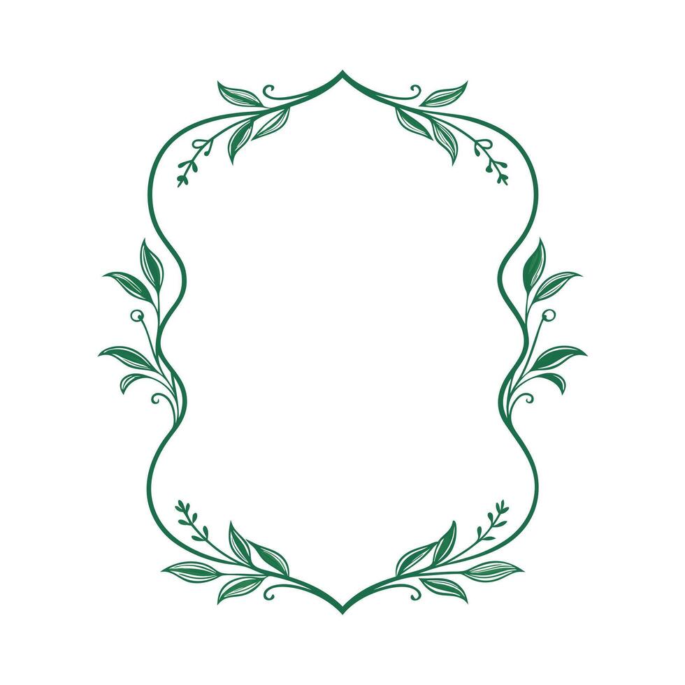Beautiful Floral Frame Border Illustration vector