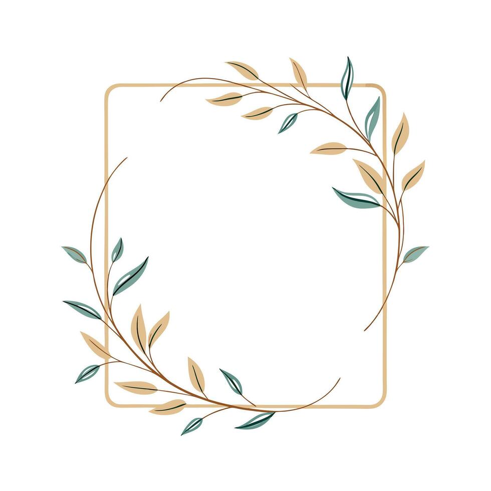 Beautiful Floral Frame Border Illustration vector
