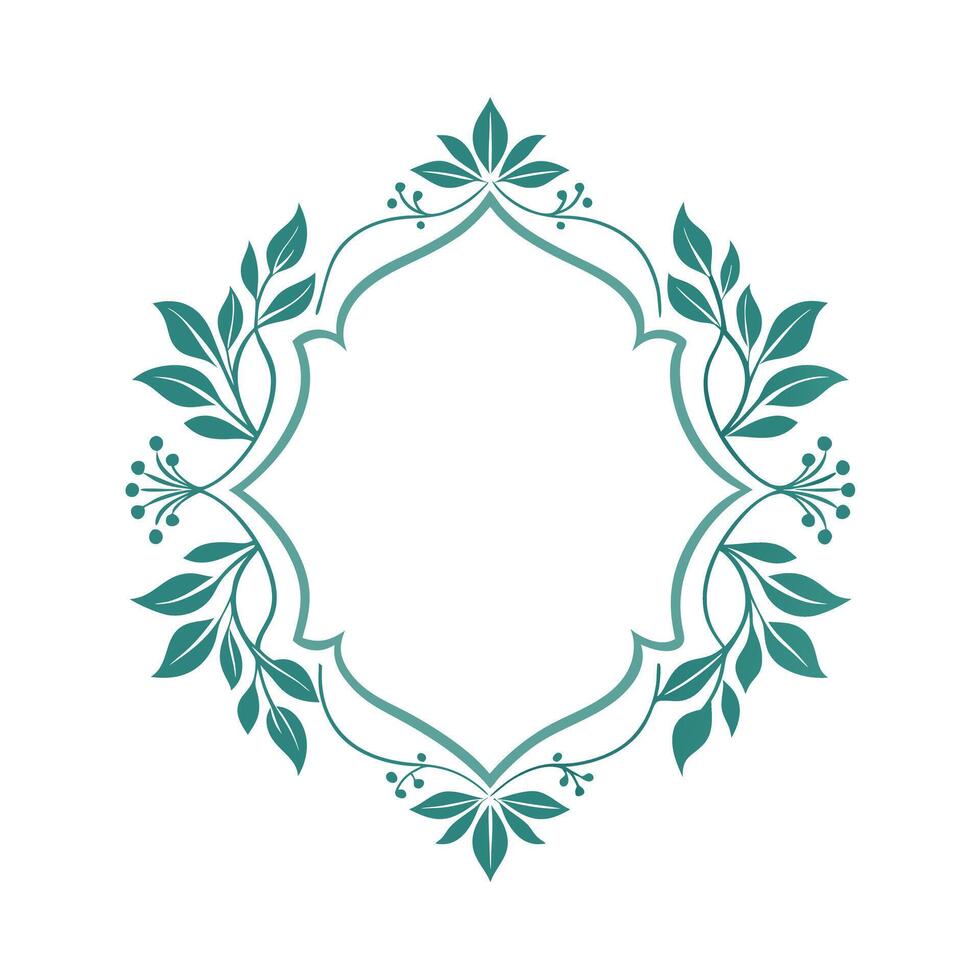 Beautiful Floral Frame Border Illustration vector