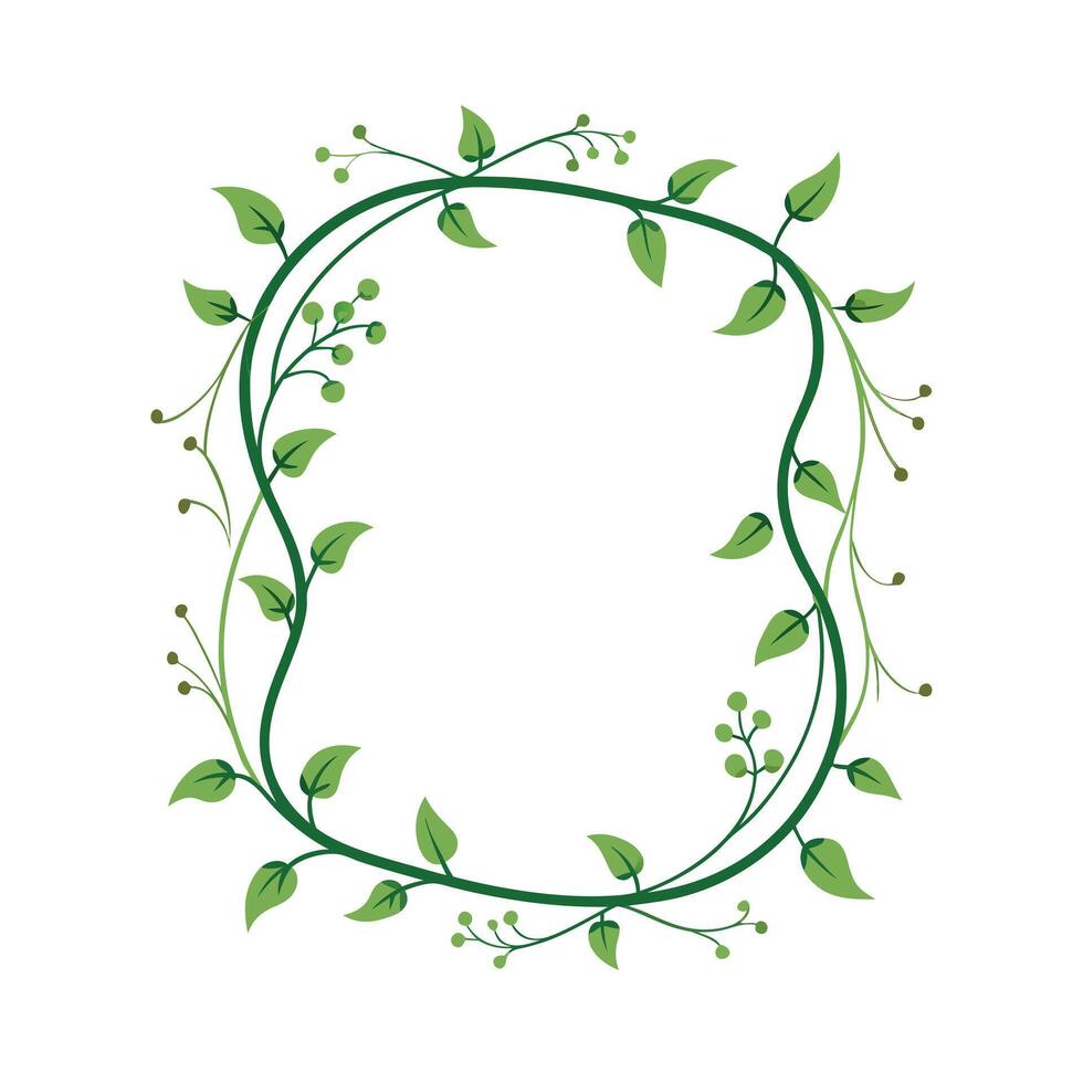 Beautiful Floral Frame Border Illustration vector