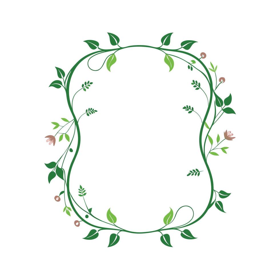 Beautiful Floral Frame Border Illustration vector