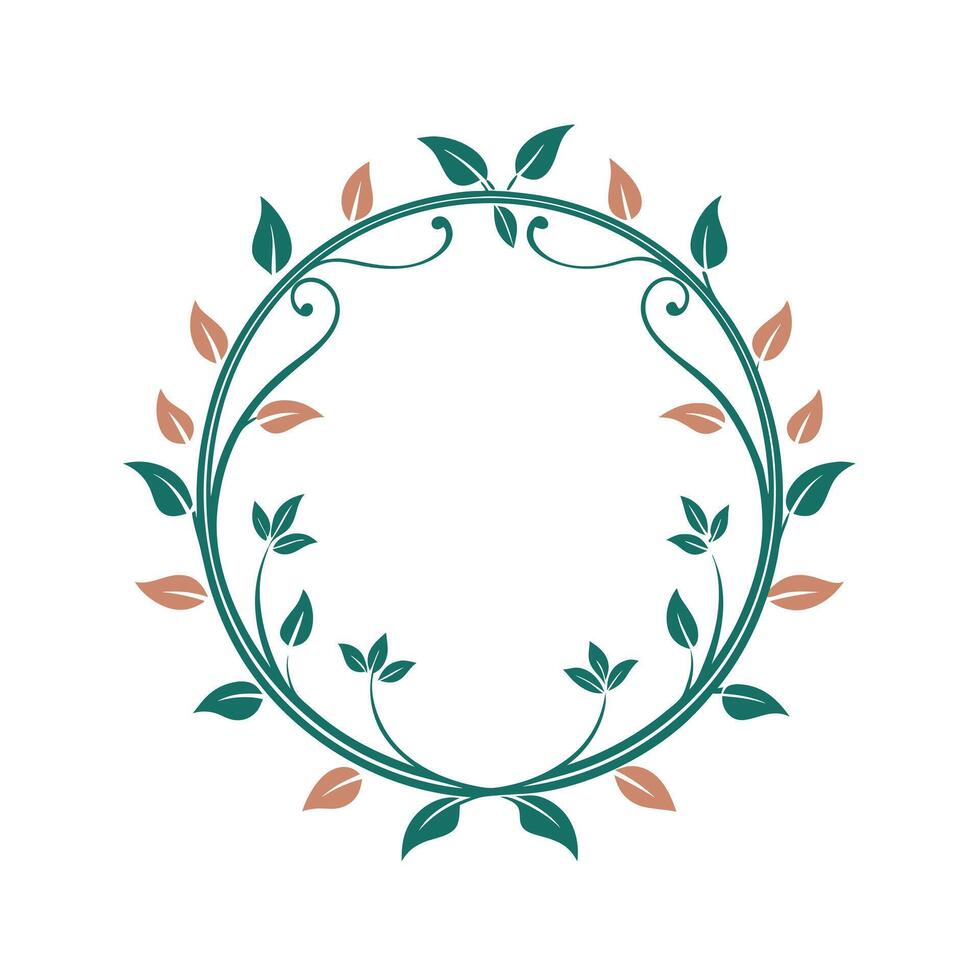 Beautiful Floral Frame Border Illustration vector