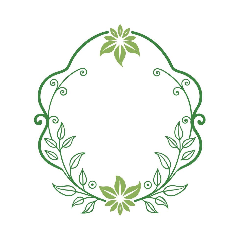 Beautiful Floral Frame Border Illustration vector