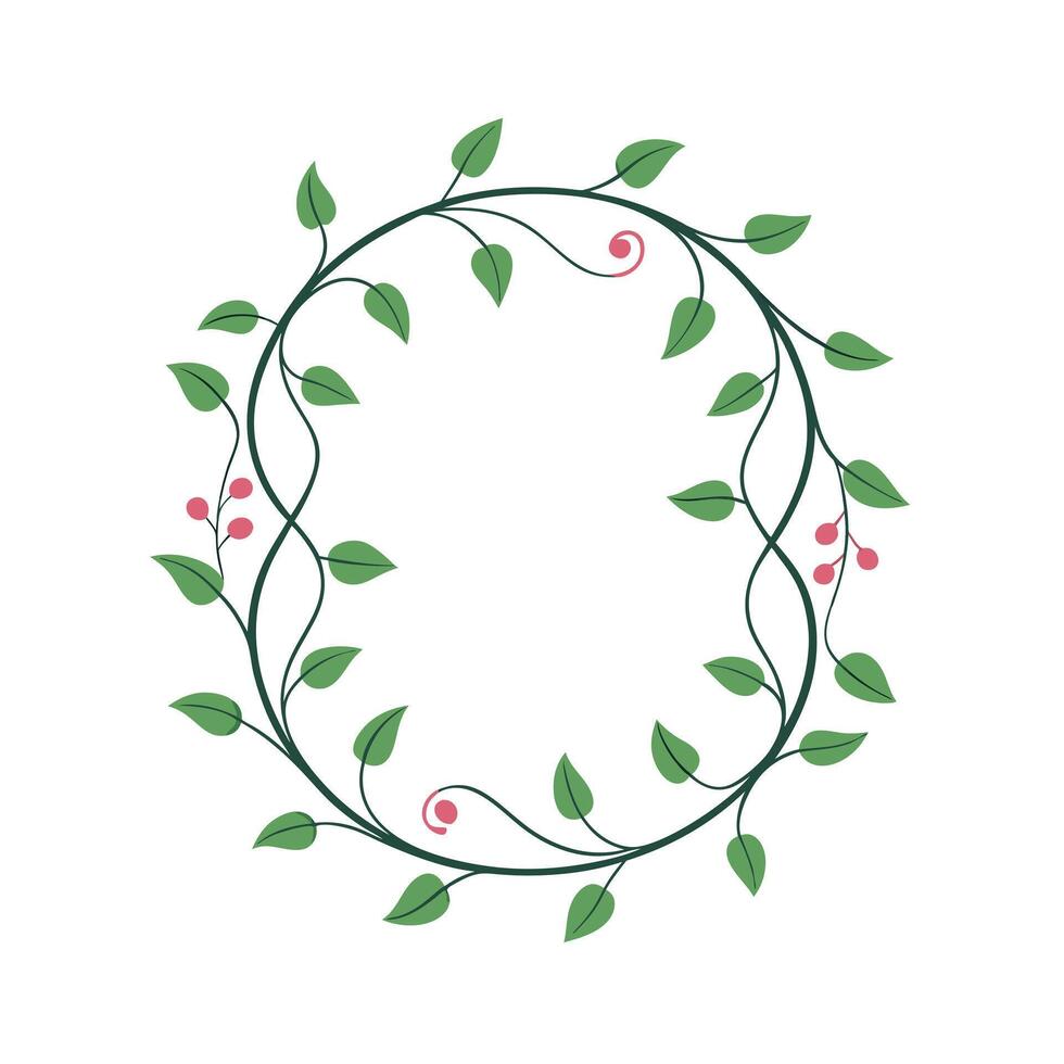 Beautiful Floral Frame Border Illustration vector