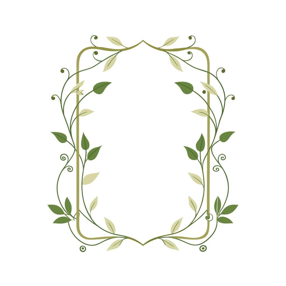 Beautiful Floral Frame Border Illustration vector