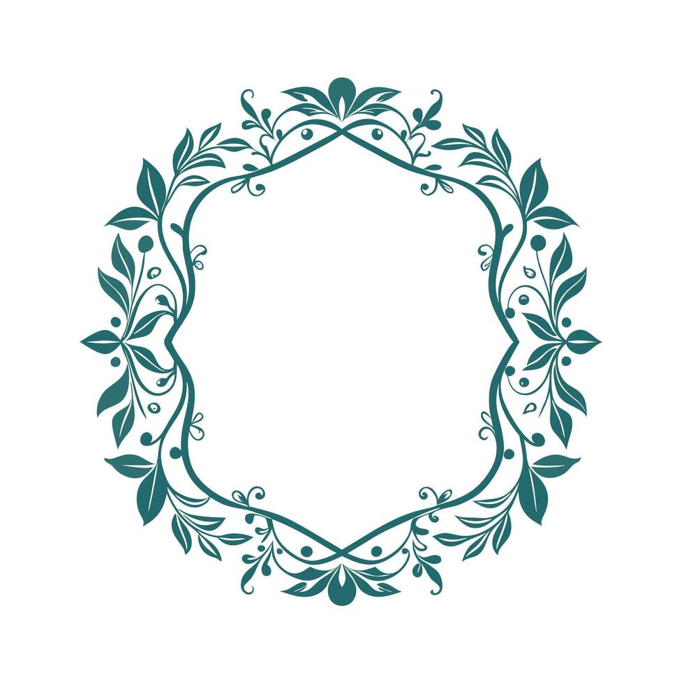 Beautiful Floral Frame Border Illustration vector