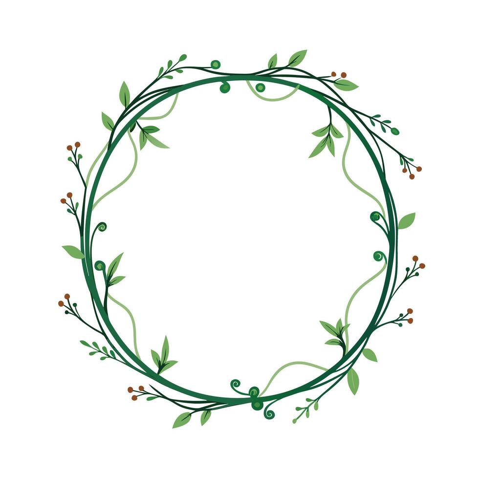 Beautiful Floral Frame Border Illustration vector