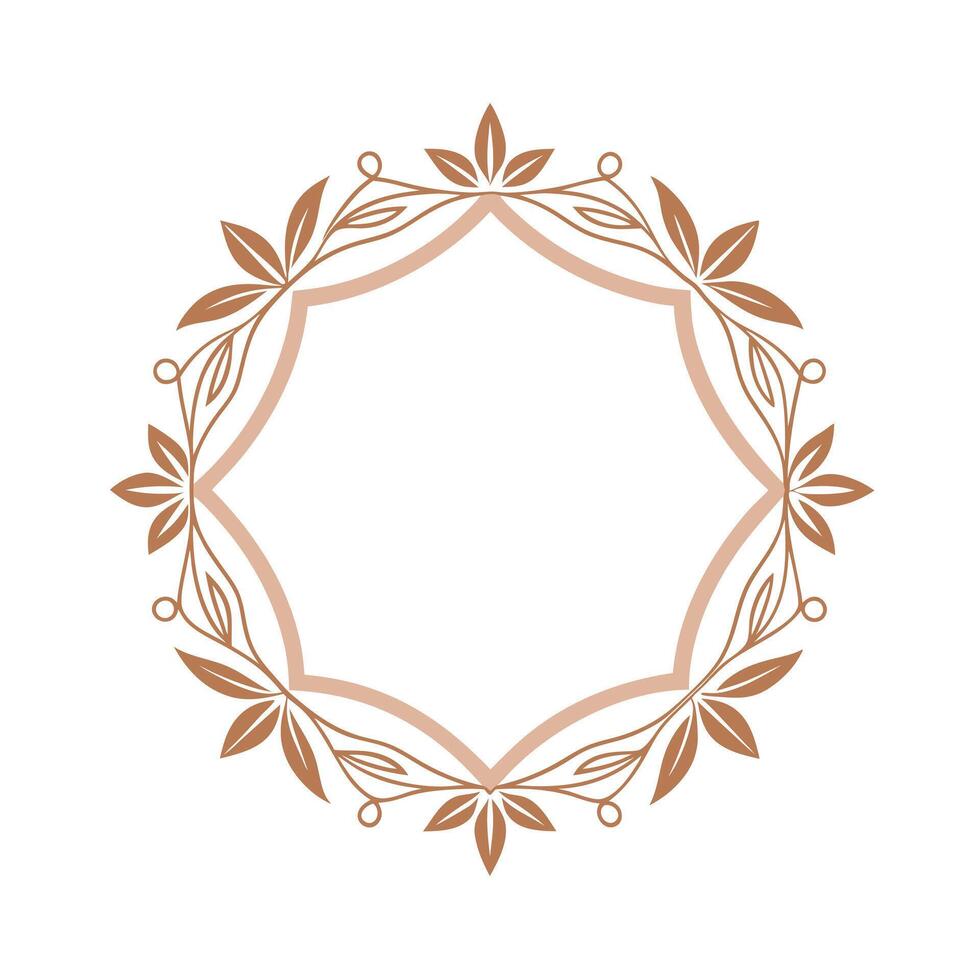 Beautiful Floral Frame Border Illustration vector