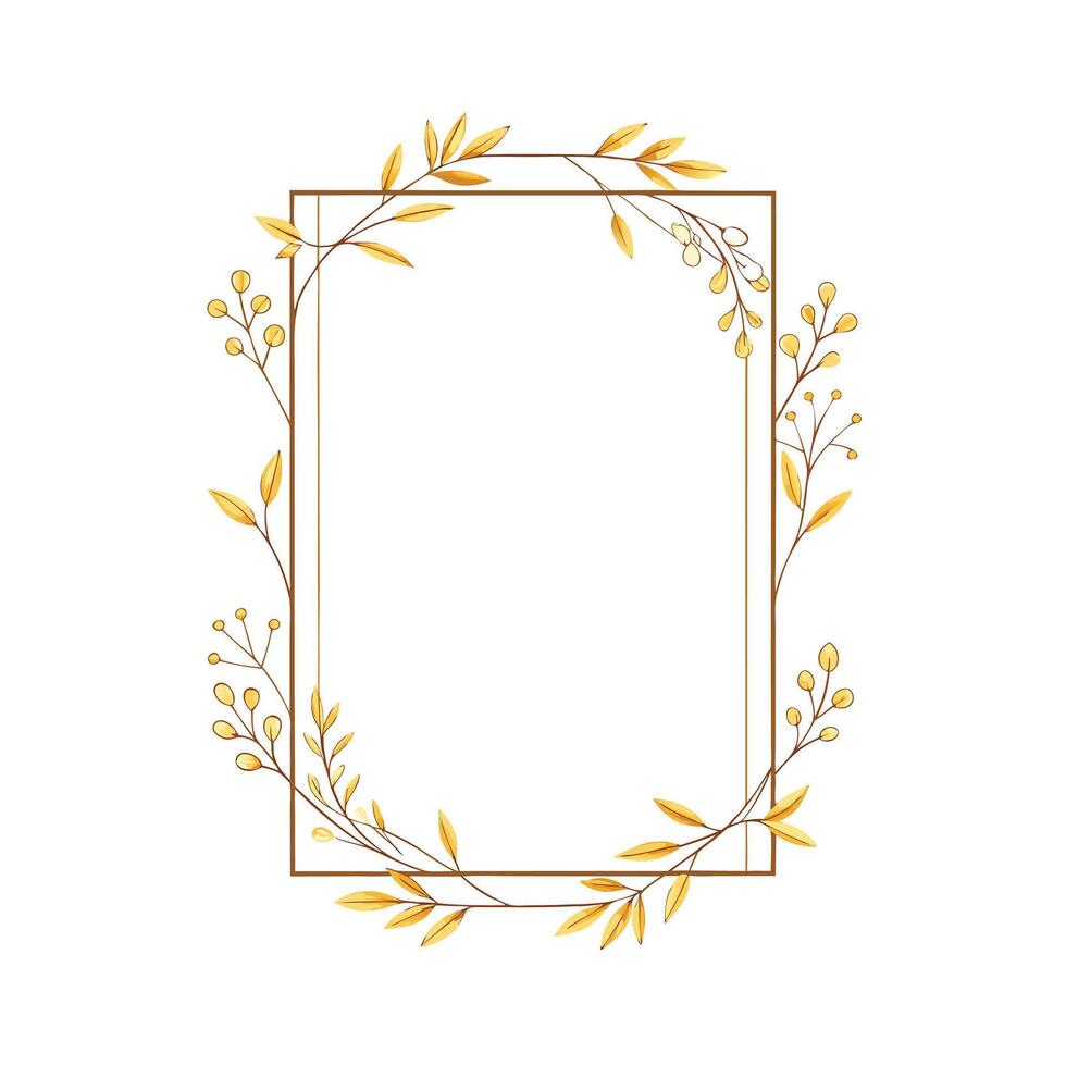 Beautiful Floral Frame Border Illustration vector
