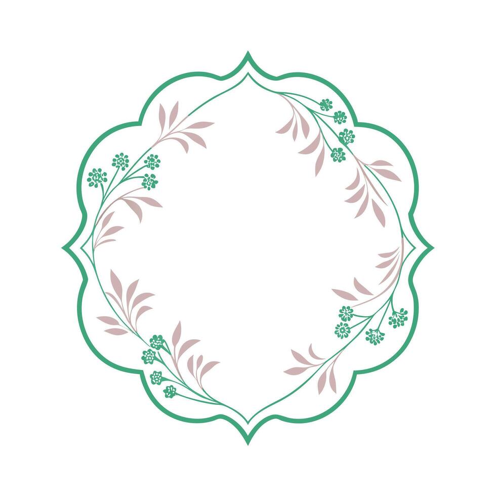 Beautiful Floral Frame Border Illustration vector