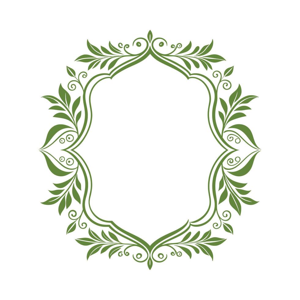 Beautiful Floral Frame Border Illustration vector