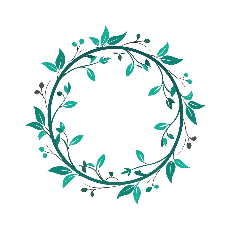 Beautiful Floral Frame Border Illustration vector
