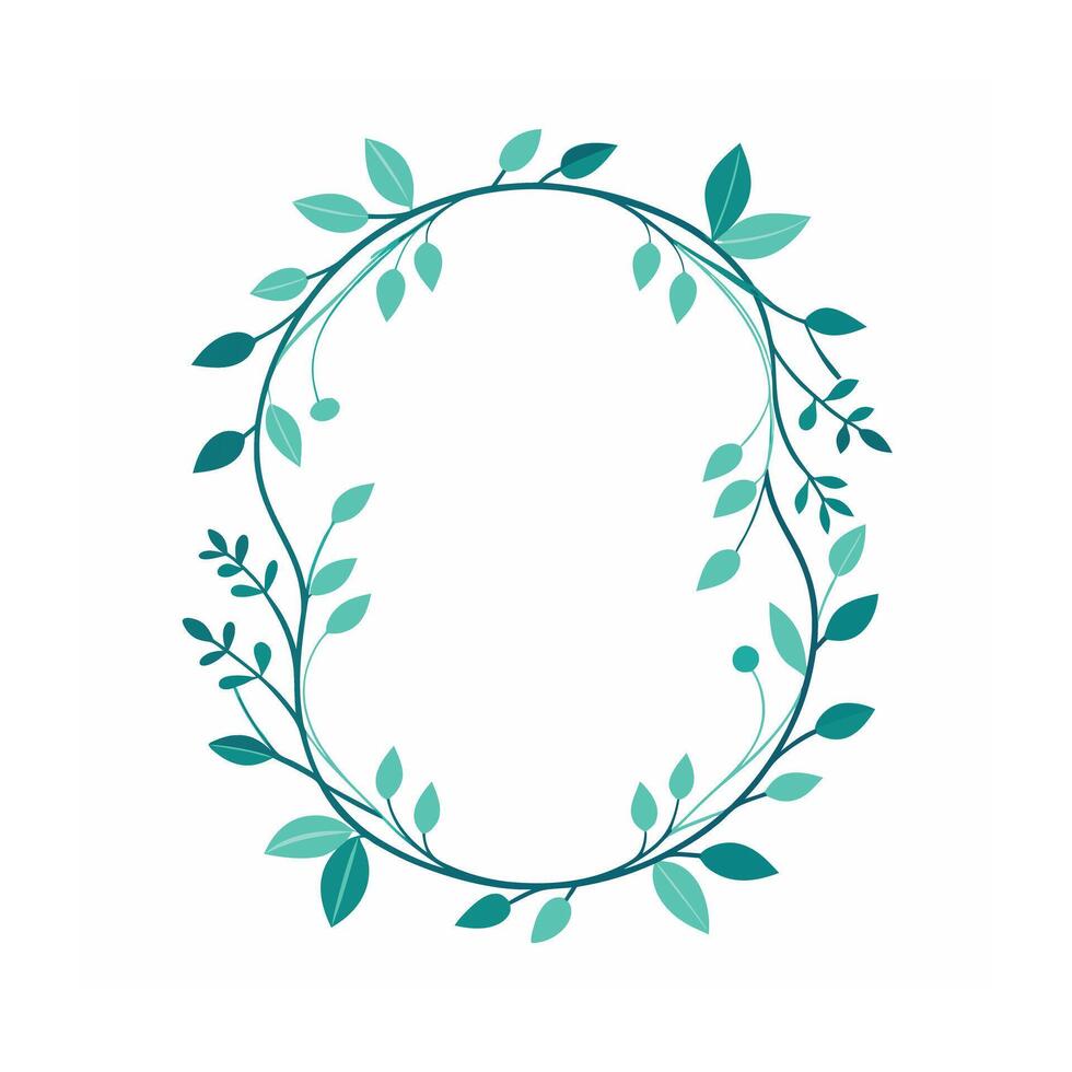 Beautiful Floral Frame Border Illustration vector