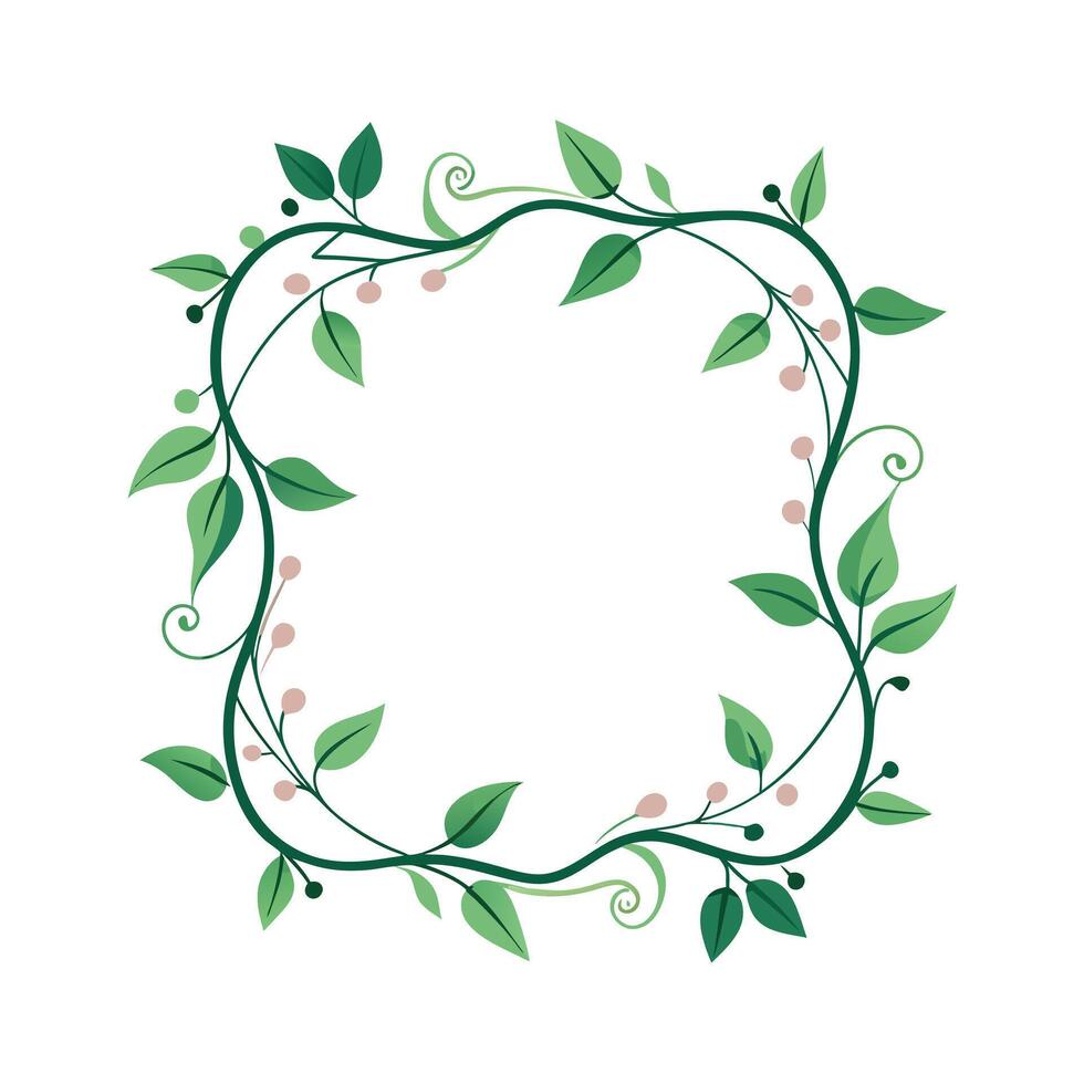 Beautiful Floral Frame Border Illustration vector