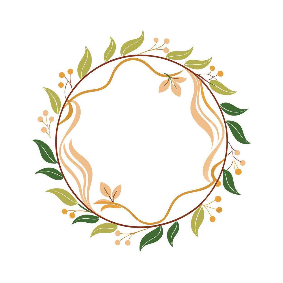 Beautiful Floral Frame Border Illustration vector