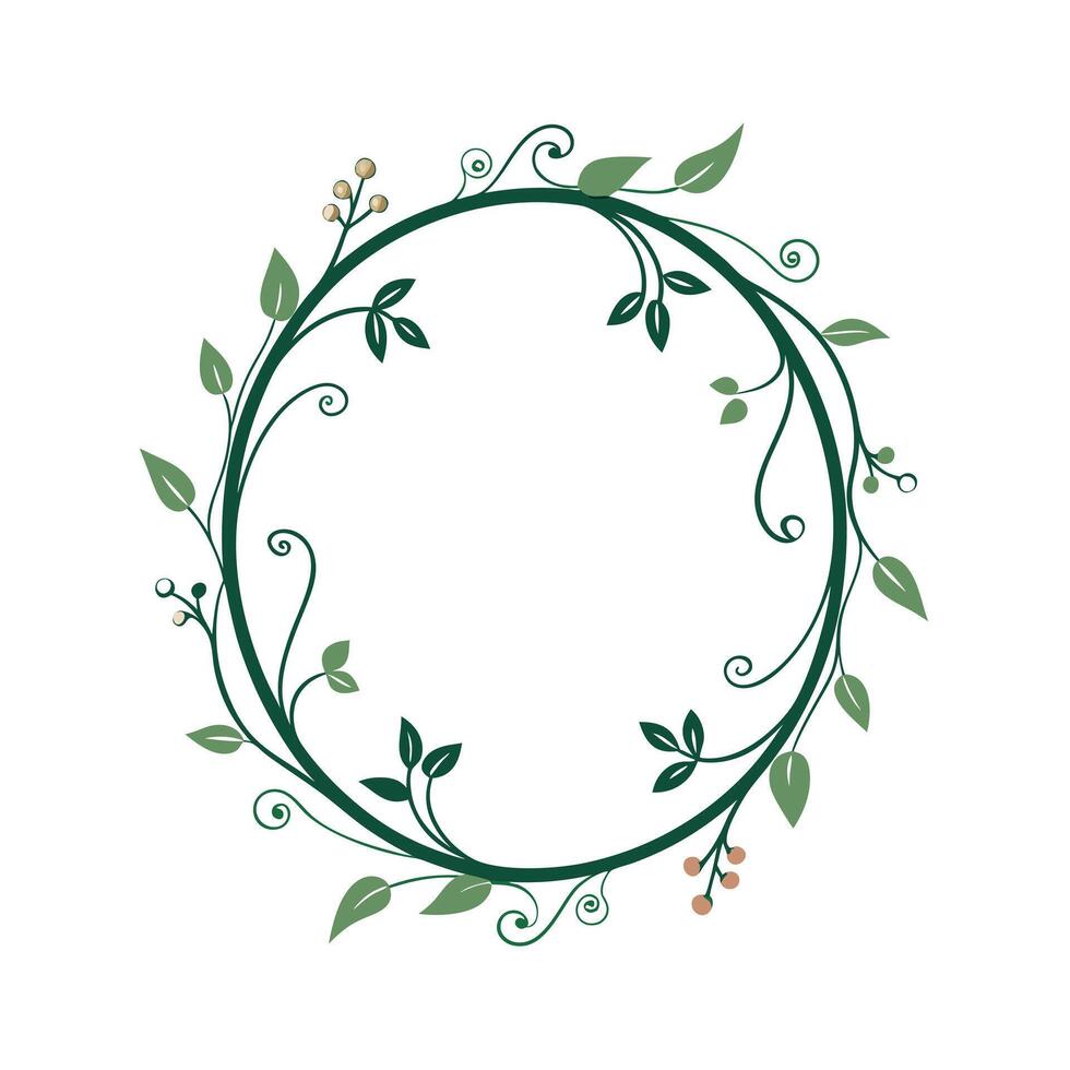 Beautiful Floral Frame Border Illustration vector