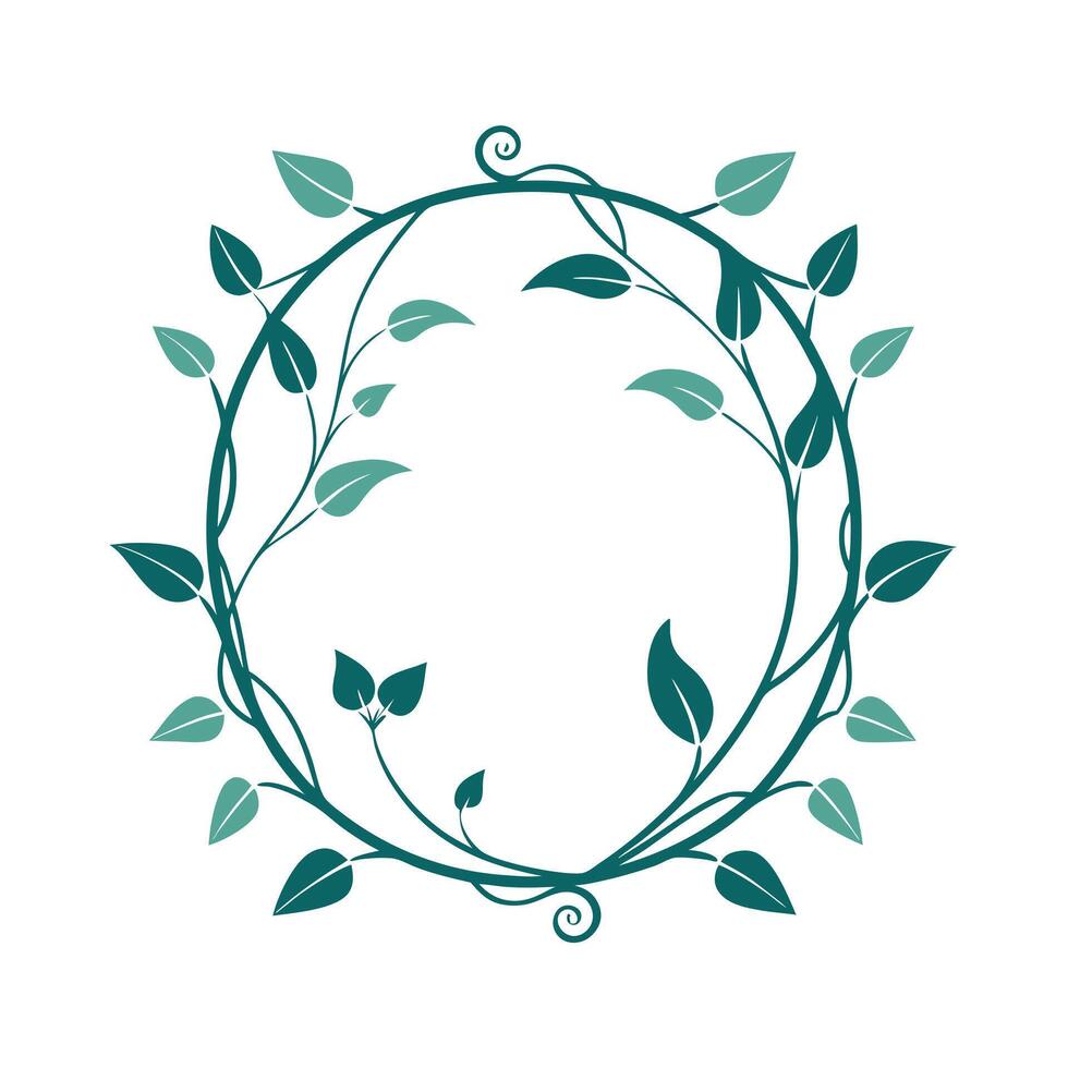 Beautiful Floral Frame Border Illustration vector