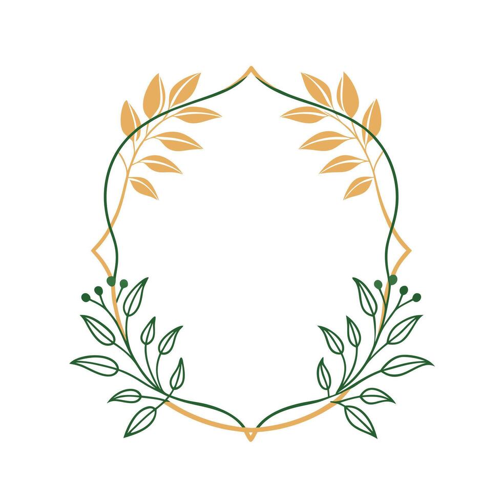 Beautiful Floral Frame Border Illustration vector