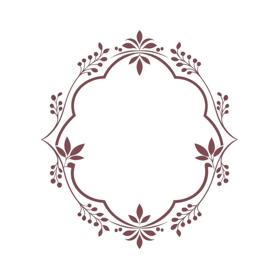 Beautiful Floral Frame Border Illustration vector