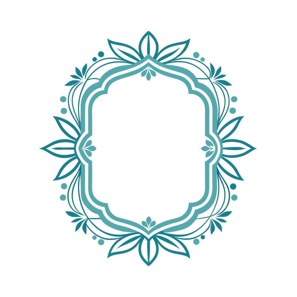 Beautiful Floral Frame Border Illustration vector