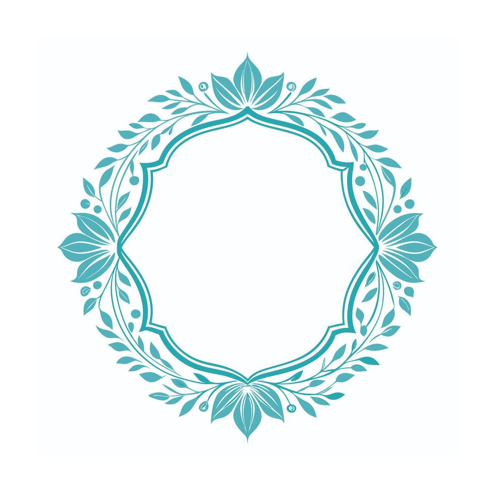 Beautiful Floral Frame Border Illustration vector