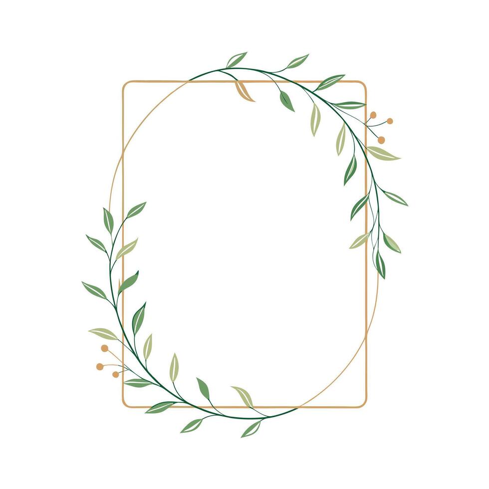Beautiful Floral Frame Border Illustration vector