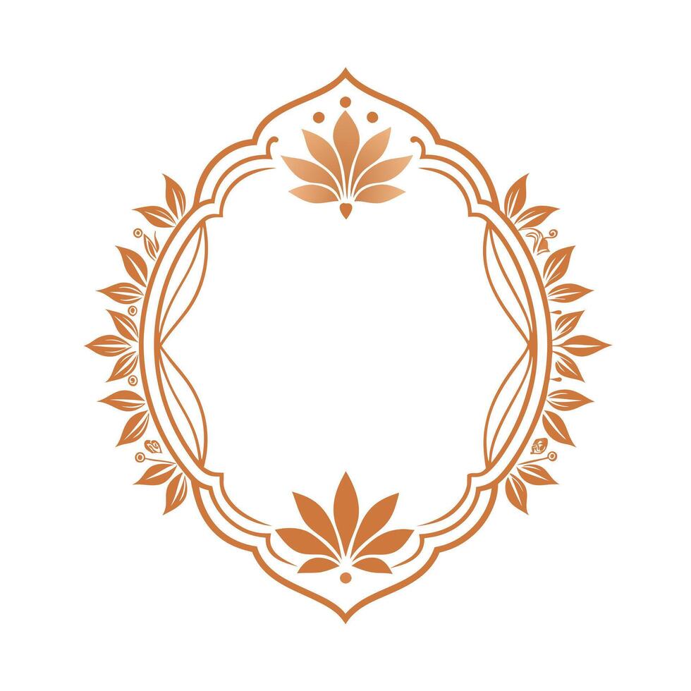 Beautiful Floral Frame Border Illustration vector