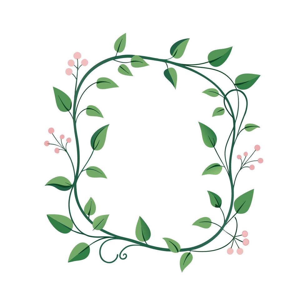 Beautiful Floral Frame Border Illustration vector