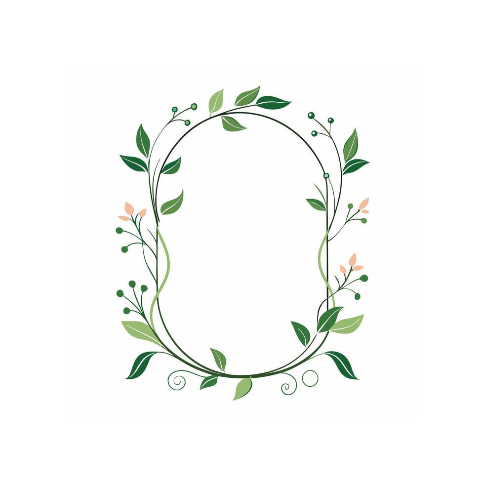 Beautiful Floral Frame Border Illustration vector