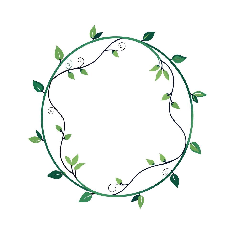 Beautiful Floral Frame Border Illustration vector