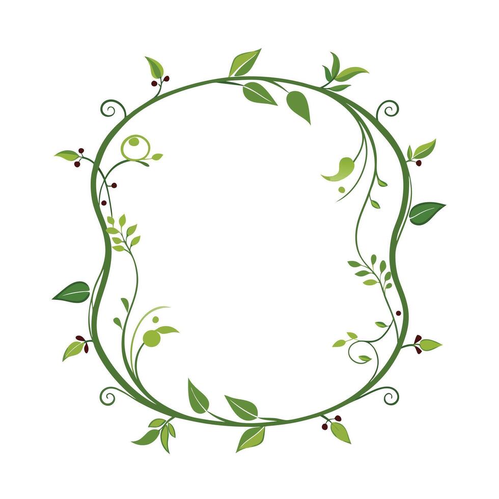 Beautiful Floral Frame Border Illustration vector