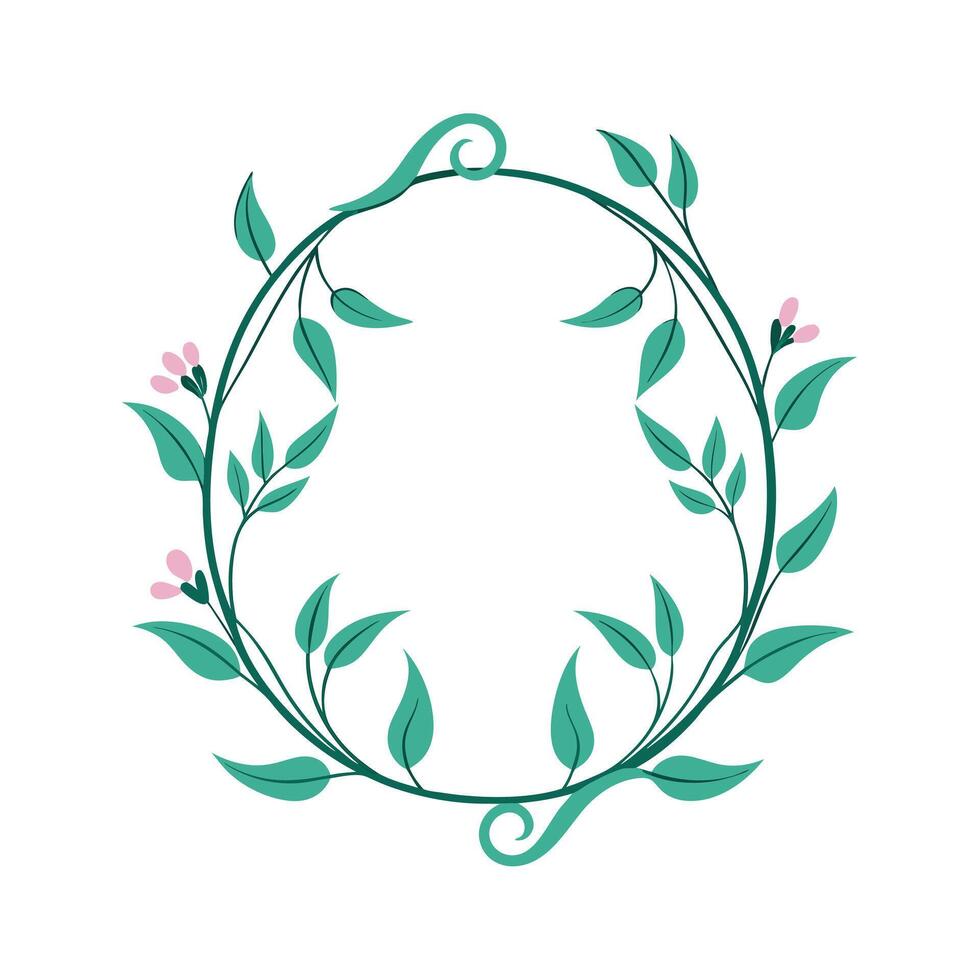 Beautiful Floral Frame Border Illustration vector