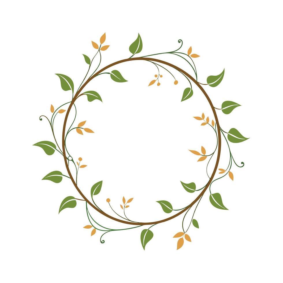 Beautiful Floral Frame Border Illustration vector