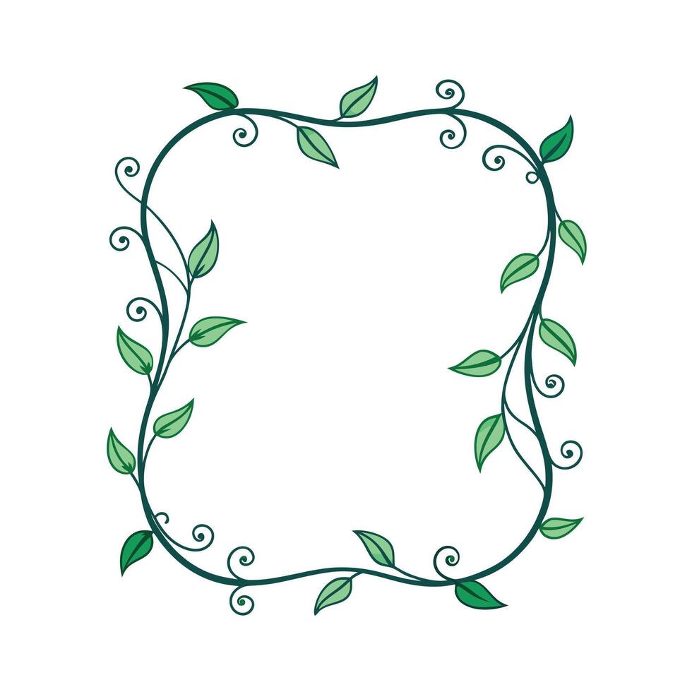 Beautiful Floral Frame Border Illustration vector