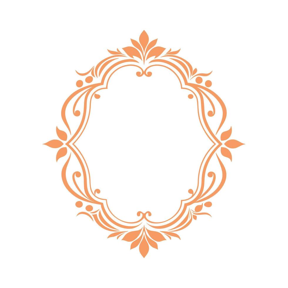 Beautiful Floral Frame Border Illustration vector