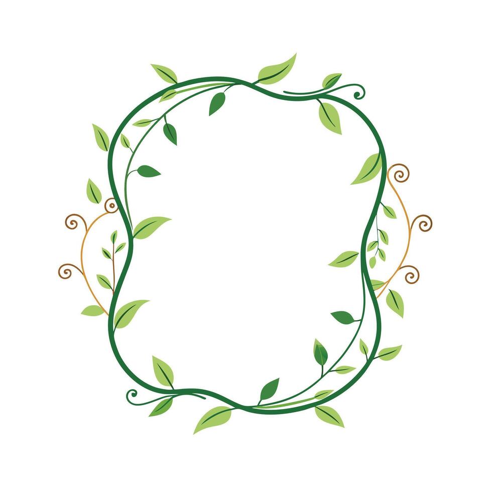 Beautiful Floral Frame Border Illustration vector