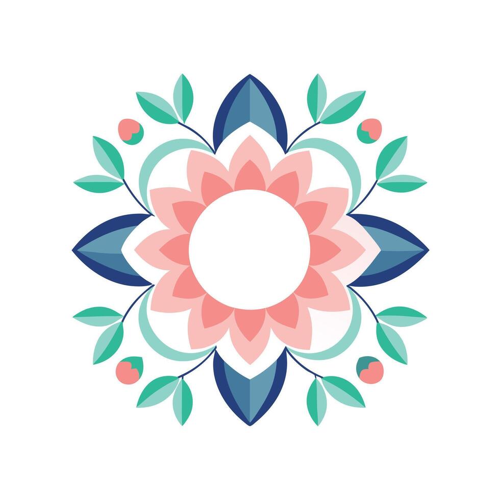 Beautiful Floral Frame Border Illustration vector
