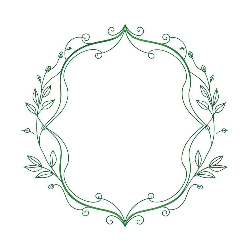 Beautiful Floral Frame Border Illustration vector