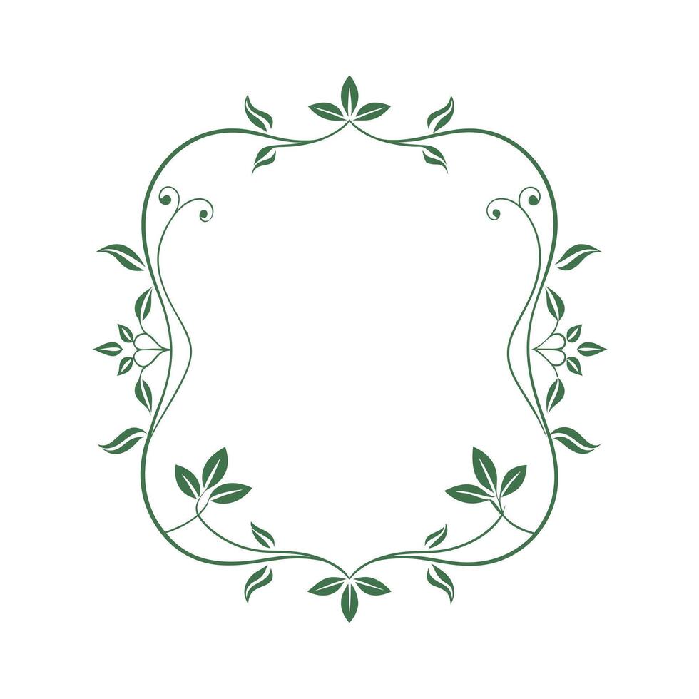 Beautiful Floral Frame Border Illustration vector