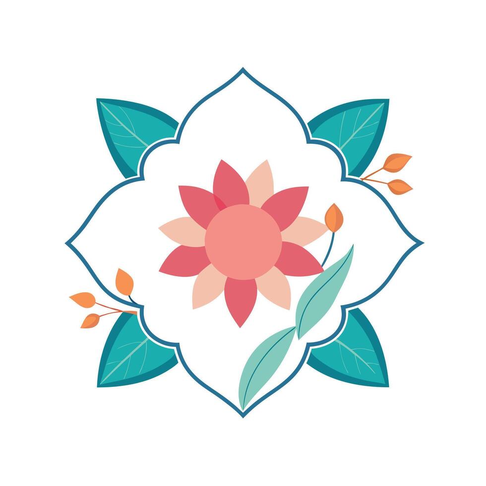 Beautiful Floral Frame Border Illustration vector
